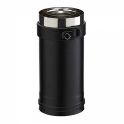 Elément Droit Peint En Noir Mat RAL 9030 ED 250 80 PGI