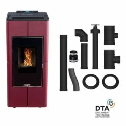 Pack Poêle à Granulés étanche Tendenza + Kit D'installation Ventouse