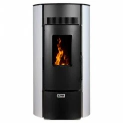 Pack Poêle à Granulés Giuliana Sortie Arrière + Kit D'installation Sortie Arrière -Top Chaleur pack poele a granules giuliana sortie arriere kit d installation sortie arriere poele a granules giuliana 9 face 1