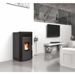 Pack Poêle à Granulés Hydro Baracuda Commo + Kit D'installation Sortie Arrière -Top Chaleur pack poele a granules hydro baracuda commo kit d installation sortie arriere poele a granules baracuda commo 15kw 1