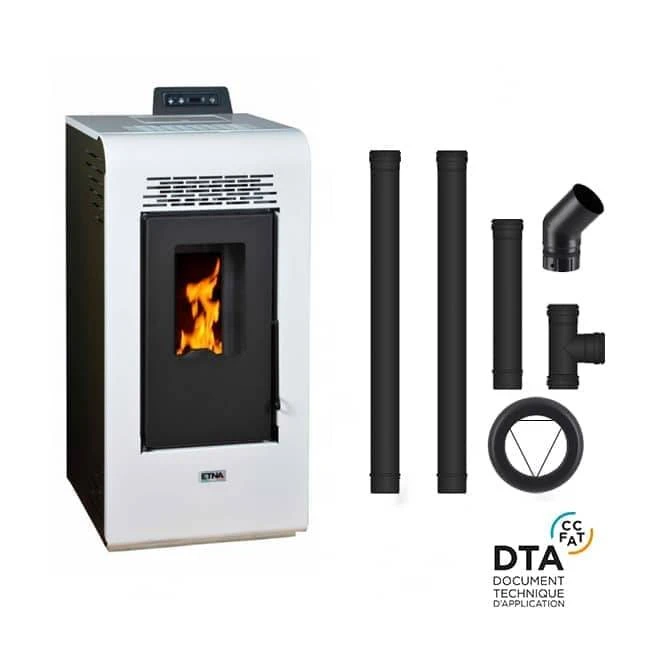 Pack Poêle à Granulés Vulcano SMS + Kit D'installation Sortie Dessus -Top Chaleur pack poele a granules vulcano sms kit d installation sortie dessus pack poele a granules vulcano 9 kw tuyaux raccordement sortie dessus 5