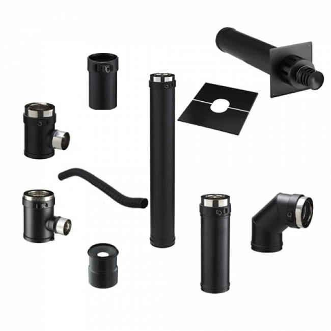 Pack ventouse sortie des fumées en façade Poujoulat Pack Ventouse Sortie Des Fumées En Façade Poujoulat -Top Chaleur pack ventouse sortie des fumees en facade poujoulat kshn80 130pgi kit fumisterie ventouse poujoulat2