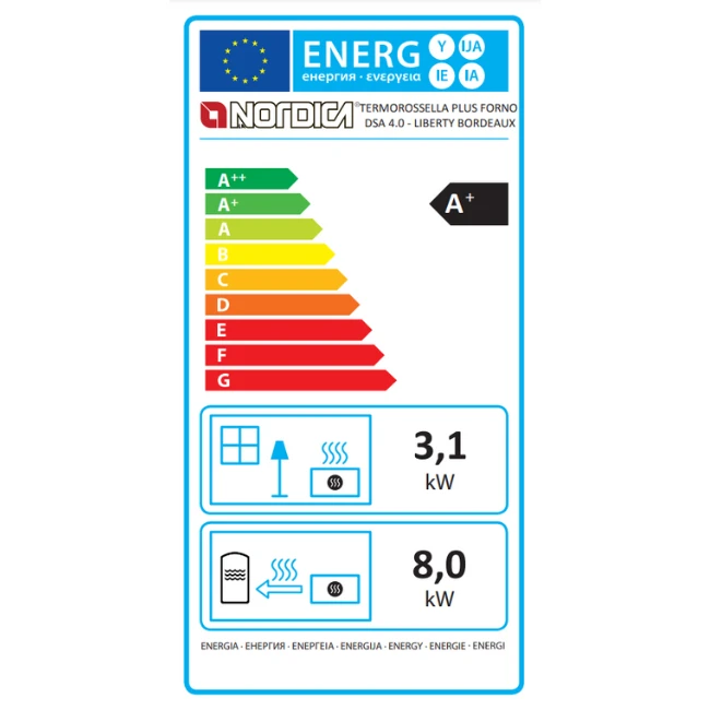 Poêle à bois Bouilleur TermoRossella Plus Forno DSA 4.0 Poêle à Bois Bouilleur TermoRossella Plus Forno DSA 4.0 -Top Chaleur poele a bois bouilleur termorossella plus forno dsa 4 0 poele a bois termororossella plus forno dsa 4 0 etiquette energetique