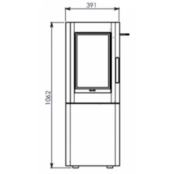 Poêle à Granulés Alfa Noir - Modèle D'Expo -Top Chaleur poele a granules alfa noir modele d expo n 00151 9