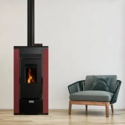 Poêle à Granulés étanche Stella -Top Chaleur poele a granules etanche stella stella bordeau