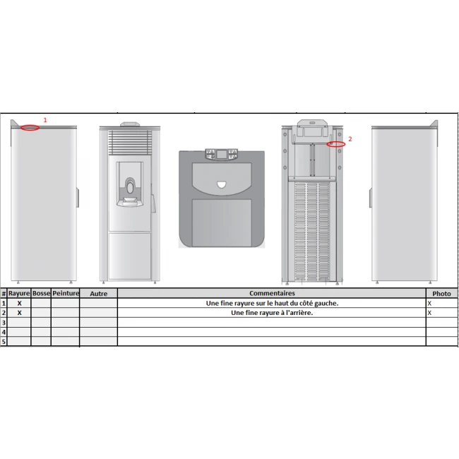 Poêle à granulés Hestia - Modèle d'Expo Poêle à Granulés Hestia - Modèle D'Expo -Top Chaleur poele a granules hestia modele d expo n 00656 capture