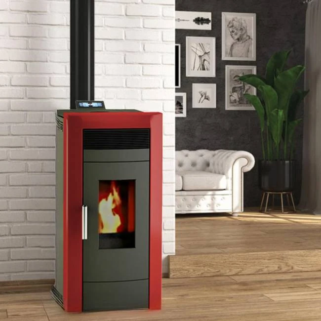 Poêle à granulés Hydro Baracuda Commo Plus Poêle à Granulés Hydro Baracuda Commo Plus -Top Chaleur poele a granules hydro baracuda commo plus baracuda rouge 1