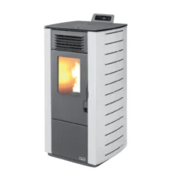 Poêle à Granulés Nonza Canalisable -Top Chaleur poele a granules nonza canalisable poele a granule nonza etna blanc