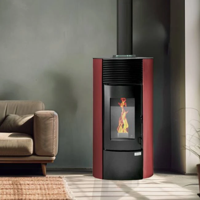 Poêle à granulés Segreto étanche Poêle à Granulés Segreto étanche -Top Chaleur poele a granules segreto etanche segreto bordeau 1