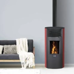 Poêle à Granulés Silencieux étanche Roméo -Top Chaleur poele a granules silencieux etanche romeo romeo bordeau