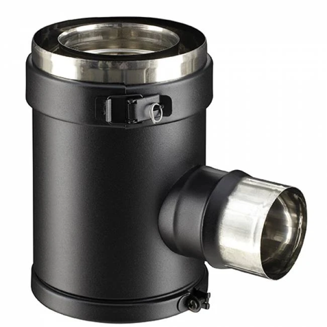 Té arrière noir de sortie de fumée TE 80/130 PGI Té Arrière Noir De Sortie De Fumée TE 80/130 PGI -Top Chaleur te arriere noir de sortie de fumee te 80 130 pgi 370807509030 1